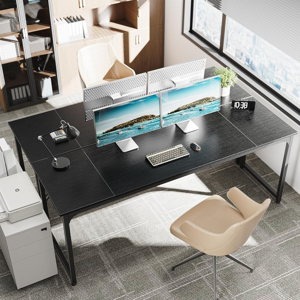 Computer Desk - 80in Black