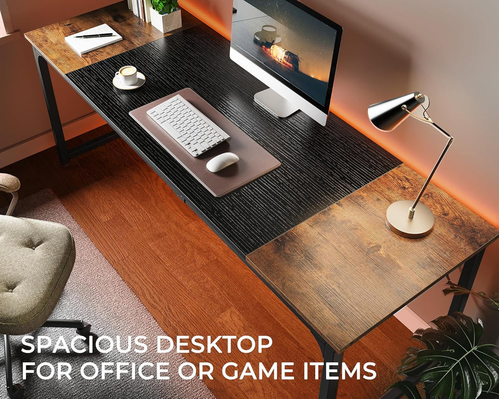 Computer Desk - 80in Rustic