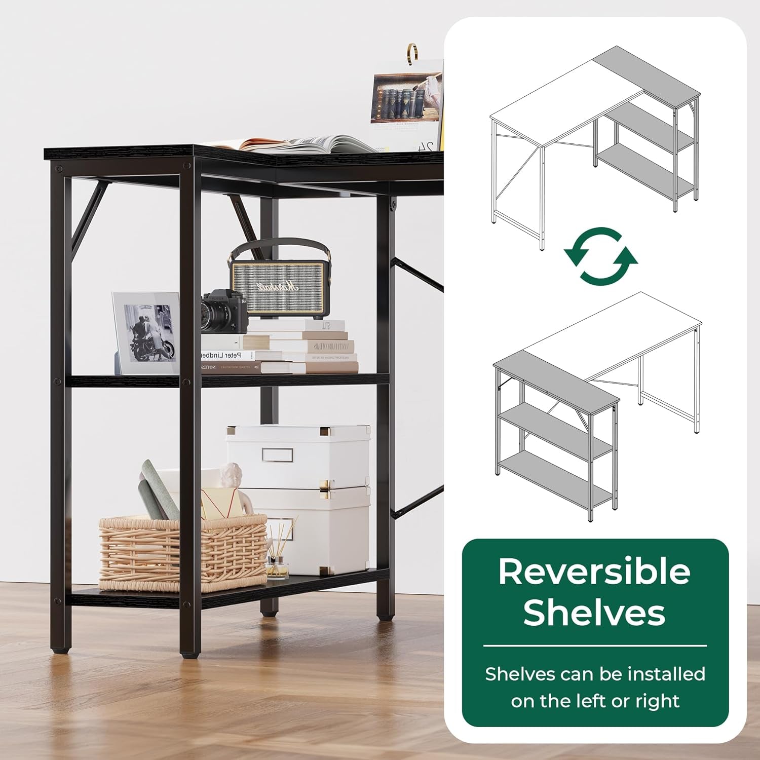 Computer Desk - 47in L Black