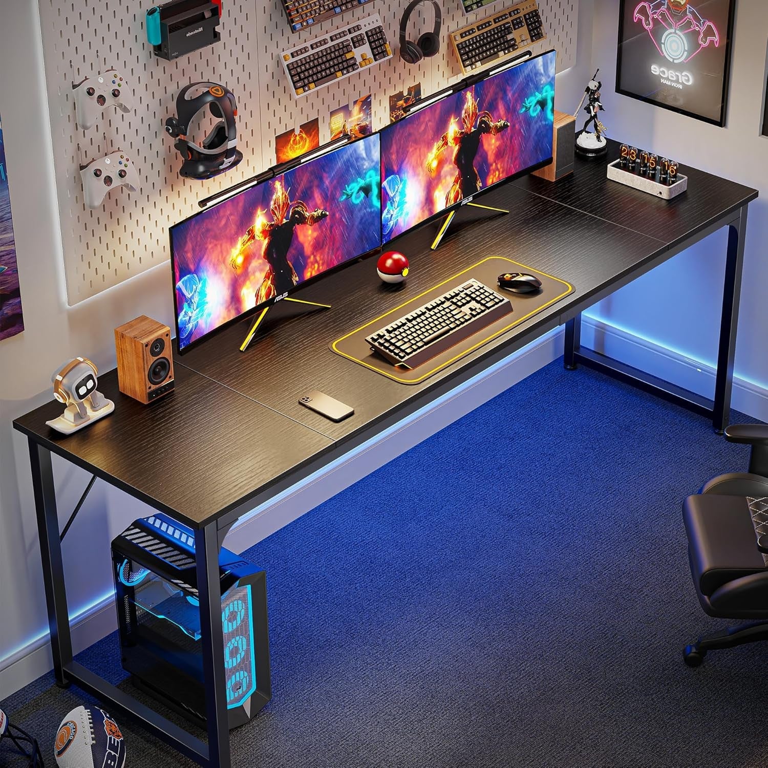 Computer Desk - 80in Black