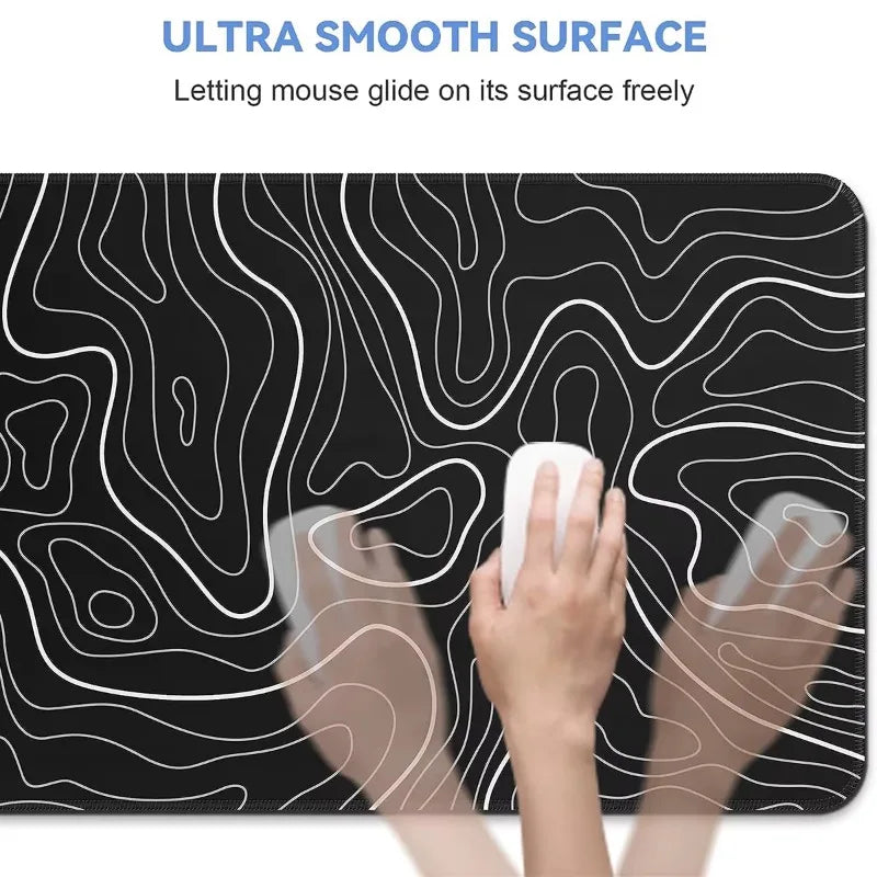 Large Extended Gaming Mouse Pad Topographic