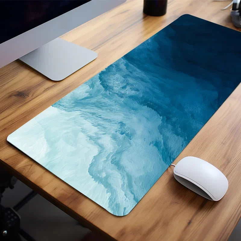 Large Gaming Mouse Pad Abstract Ocean Waves