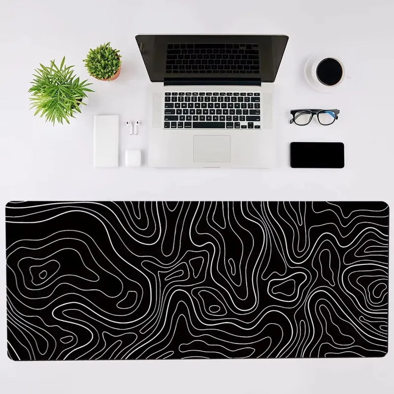 Large Extended Gaming Mouse Pad Topographic
