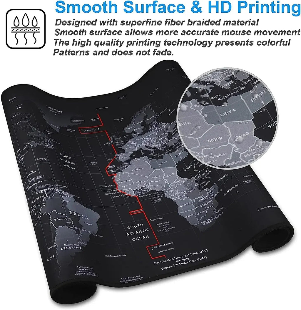 Large Gaming Mouse Pad - Map