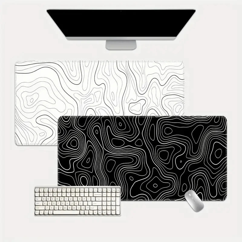 Large Extended Gaming Mouse Pad Topographic