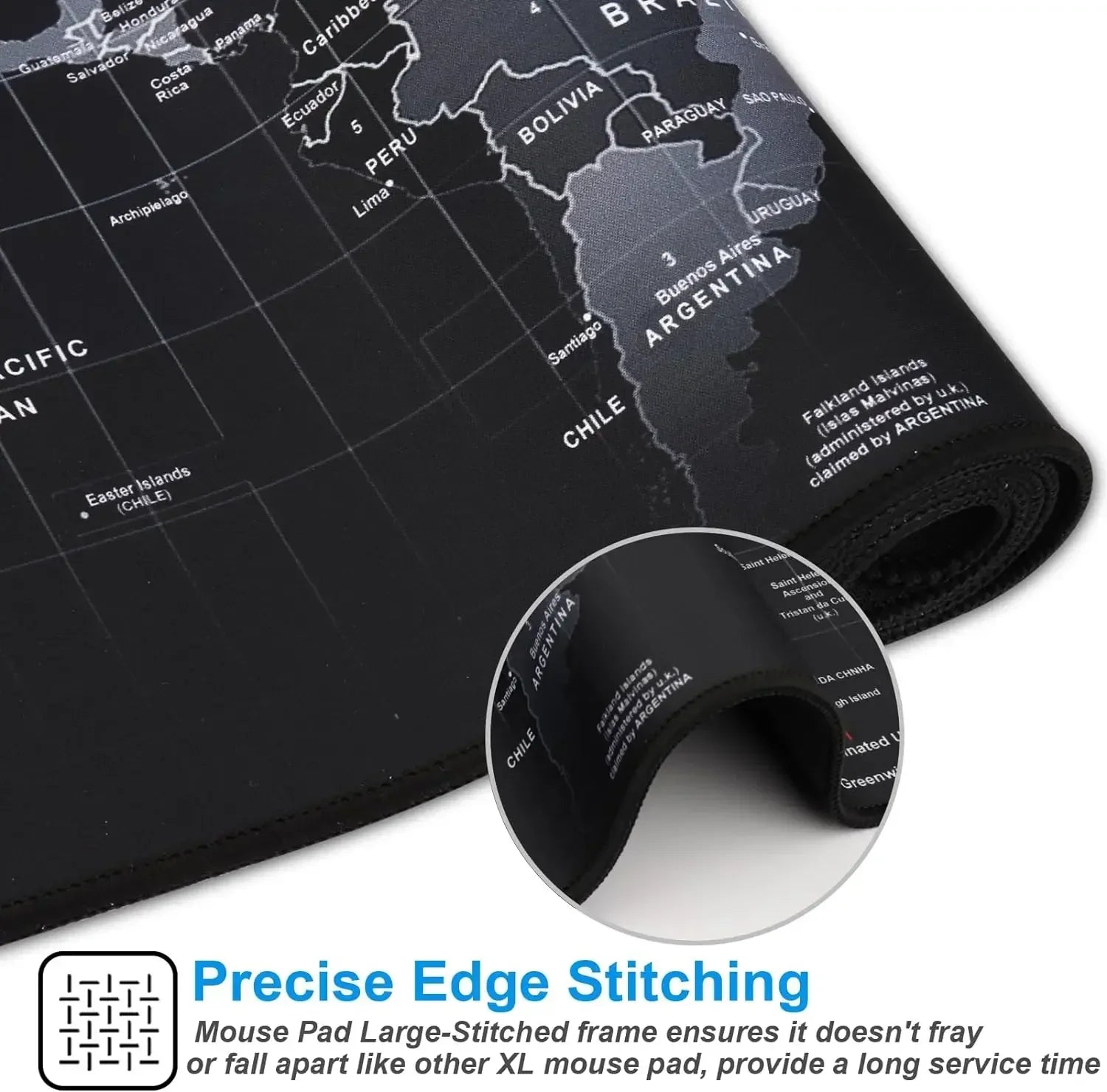 Large Gaming Mouse Pad - Map