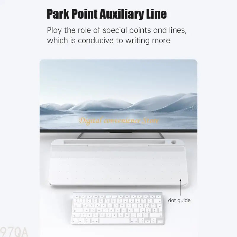 97QA Desktop Whiteboard Note Board Deskboard Wrist Rest Phone Notebook Stand Mulyifunction Computer Accessories