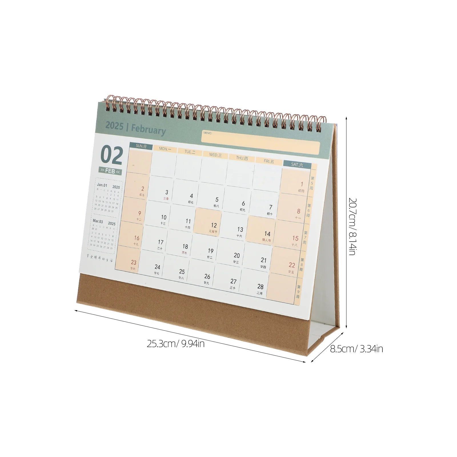 Desk Calendar 2025 Daily Planning Office Accessory St Office Table Paper Month Planner Household Accessory